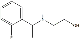 2-{[1-(2-fluorophenyl)ethyl]amino}ethan-1-ol,,结构式
