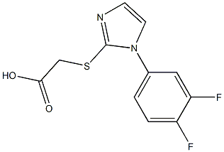 2-{[1-(3,4-difluorophenyl)-1H-imidazol-2-yl]sulfanyl}acetic acid