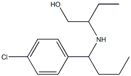 2-{[1-(4-chlorophenyl)butyl]amino}butan-1-ol 结构式