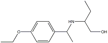 2-{[1-(4-ethoxyphenyl)ethyl]amino}butan-1-ol,,结构式
