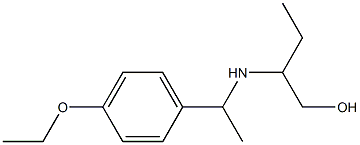 2-{[1-(4-ethoxyphenyl)ethyl]amino}butan-1-ol Structure