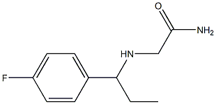 2-{[1-(4-fluorophenyl)propyl]amino}acetamide Structure