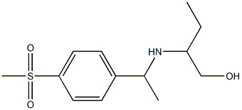2-{[1-(4-methanesulfonylphenyl)ethyl]amino}butan-1-ol 结构式