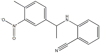 2-{[1-(4-methyl-3-nitrophenyl)ethyl]amino}benzonitrile|