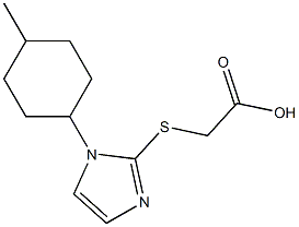 2-{[1-(4-methylcyclohexyl)-1H-imidazol-2-yl]sulfanyl}acetic acid Structure