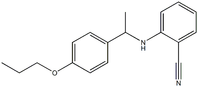  2-{[1-(4-propoxyphenyl)ethyl]amino}benzonitrile