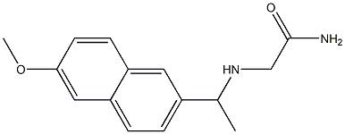 2-{[1-(6-methoxy-2-naphthyl)ethyl]amino}acetamide Structure