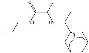 2-{[1-(adamantan-1-yl)ethyl]amino}-N-propylpropanamide Structure