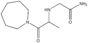 2-{[1-(azepan-1-yl)-1-oxopropan-2-yl]amino}acetamide 结构式