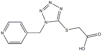 2-{[1-(pyridin-4-ylmethyl)-1H-1,2,3,4-tetrazol-5-yl]sulfanyl}acetic acid Structure