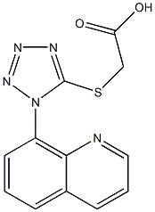 2-{[1-(quinolin-8-yl)-1H-1,2,3,4-tetrazol-5-yl]sulfanyl}acetic acid Structure