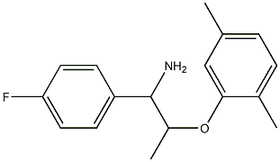 2-{[1-amino-1-(4-fluorophenyl)propan-2-yl]oxy}-1,4-dimethylbenzene,,结构式