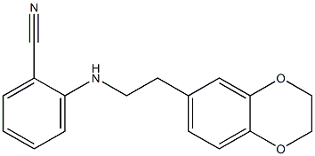 2-{[2-(2,3-dihydro-1,4-benzodioxin-6-yl)ethyl]amino}benzonitrile Struktur