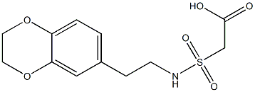 2-{[2-(2,3-dihydro-1,4-benzodioxin-6-yl)ethyl]sulfamoyl}acetic acid 结构式
