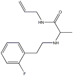 2-{[2-(2-fluorophenyl)ethyl]amino}-N-(prop-2-en-1-yl)propanamide 结构式