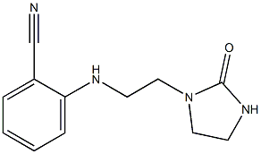 2-{[2-(2-oxoimidazolidin-1-yl)ethyl]amino}benzonitrile Struktur