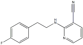 2-{[2-(4-fluorophenyl)ethyl]amino}nicotinonitrile Structure