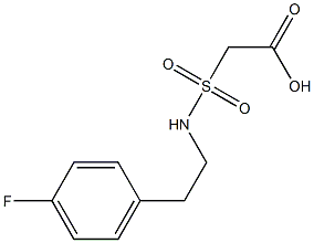 2-{[2-(4-fluorophenyl)ethyl]sulfamoyl}acetic acid 化学構造式