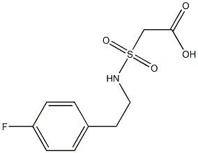  2-{[2-(4-fluorophenyl)ethyl]sulfamoyl}acetic acid