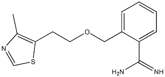 2-{[2-(4-methyl-1,3-thiazol-5-yl)ethoxy]methyl}benzenecarboximidamide Structure