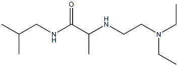 2-{[2-(diethylamino)ethyl]amino}-N-(2-methylpropyl)propanamide 化学構造式