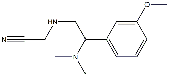 2-{[2-(dimethylamino)-2-(3-methoxyphenyl)ethyl]amino}acetonitrile,,结构式
