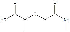 2-{[2-(methylamino)-2-oxoethyl]thio}propanoic acid,,结构式