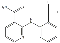 2-{[2-(trifluoromethyl)phenyl]amino}pyridine-3-carbothioamide Structure