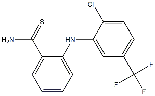 2-{[2-chloro-5-(trifluoromethyl)phenyl]amino}benzene-1-carbothioamide Structure