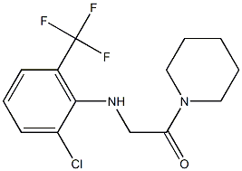 2-{[2-chloro-6-(trifluoromethyl)phenyl]amino}-1-(piperidin-1-yl)ethan-1-one
