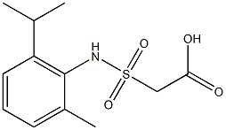 2-{[2-methyl-6-(propan-2-yl)phenyl]sulfamoyl}acetic acid 结构式