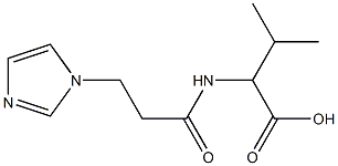 2-{[3-(1H-imidazol-1-yl)propanoyl]amino}-3-methylbutanoic acid Struktur