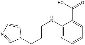 2-{[3-(1H-imidazol-1-yl)propyl]amino}pyridine-3-carboxylic acid 结构式