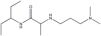 2-{[3-(dimethylamino)propyl]amino}-N-(pentan-3-yl)propanamide|