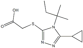 2-{[5-cyclopropyl-4-(2-methylbutan-2-yl)-4H-1,2,4-triazol-3-yl]sulfanyl}acetic acid|