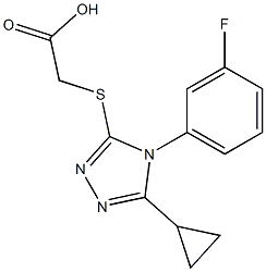 2-{[5-cyclopropyl-4-(3-fluorophenyl)-4H-1,2,4-triazol-3-yl]sulfanyl}acetic acid