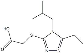 2-{[5-ethyl-4-(2-methylpropyl)-4H-1,2,4-triazol-3-yl]sulfanyl}acetic acid