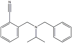 2-{[benzyl(propan-2-yl)amino]methyl}benzonitrile 化学構造式