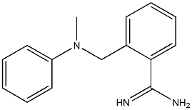 2-{[methyl(phenyl)amino]methyl}benzenecarboximidamide Struktur