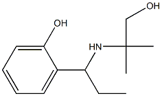 2-{1-[(1-hydroxy-2-methylpropan-2-yl)amino]propyl}phenol,,结构式