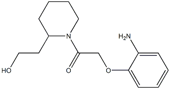 2-{1-[(2-aminophenoxy)acetyl]piperidin-2-yl}ethanol,,结构式