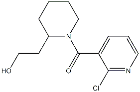 2-{1-[(2-chloropyridin-3-yl)carbonyl]piperidin-2-yl}ethan-1-ol 结构式