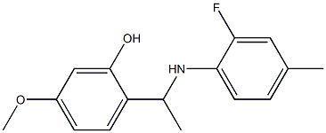 2-{1-[(2-fluoro-4-methylphenyl)amino]ethyl}-5-methoxyphenol