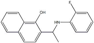 2-{1-[(2-fluorophenyl)amino]ethyl}naphthalen-1-ol|