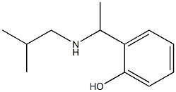 2-{1-[(2-methylpropyl)amino]ethyl}phenol Struktur