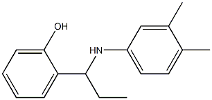 2-{1-[(3,4-dimethylphenyl)amino]propyl}phenol Structure
