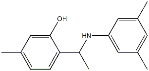 2-{1-[(3,5-dimethylphenyl)amino]ethyl}-5-methylphenol 结构式