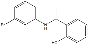 2-{1-[(3-bromophenyl)amino]ethyl}phenol,,结构式