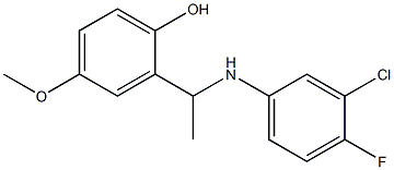 2-{1-[(3-chloro-4-fluorophenyl)amino]ethyl}-4-methoxyphenol|