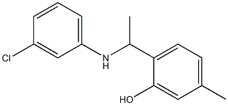  2-{1-[(3-chlorophenyl)amino]ethyl}-5-methylphenol